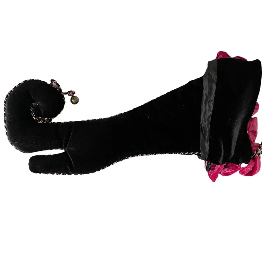 Brand new Seasons of Serendipity stocking black and pink‎ polka dots